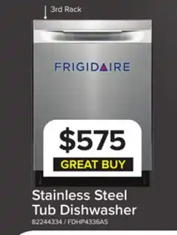 Leon's Frigidaire Stainless Steel Built-In Hybrid Tub Dishwasher - FDHP4336AS offer