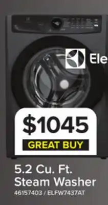 Leon's Electrolux Titanium Front Load Perfect Steam Washer with LuxCare Wash (5.2 Cu.Ft.) - ELFW7437AT offer