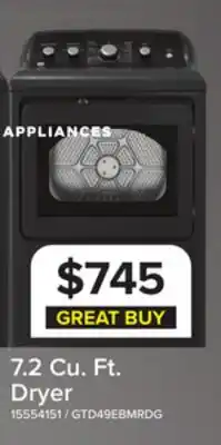 Leon's GE Diamond Grey Electric Dryer with SaniFresh Cycle (7.2 cu.ft.) - GTD49EBMRDG offer