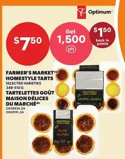 Independent City Market FARMER'S MARKET HOMESTYLE TARTS offer