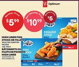 Independent City Market HIGH LINER FISH STICKS OR FILLETS offer
