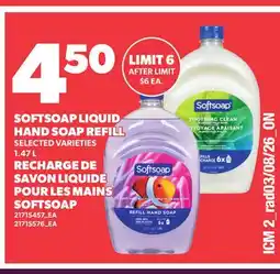 Independent City Market SOFTSOAP HAND SOAP REFILL offer