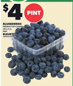 Independent City Market BLUEBERRIES, PINT offer