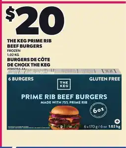 Independent City Market THE KEG PRIME RIB BEEF BURGERS offer