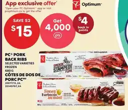 Independent City Market PC PORK BACK RIBS offer