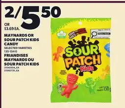 Independent City Market MAYNARDS OR SOUR PATCH KIDS CANDY offer