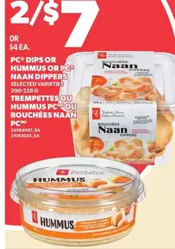 Independent City Market PC DIPS OR HUMMUS OR PC NAAN DIPPERS offer