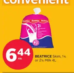 Rexall BEATRICE Skim, 1% or 2% Milk offer