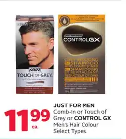 Rexall Comb-In or Touch of Grey or CONTROL GX Men's Hair Colour offer