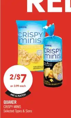 Shoppers Drug Mart QUAKER CRISPY MINIS offer