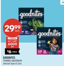 Shoppers Drug Mart GOODNITES TRAINING UNDERWEAR offer