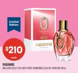 Shoppers Drug Mart RABANNE MILLION GOLD FOR HER PURE DIAMONDS EAU DE PARFUM offer
