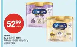 Shoppers Drug Mart ENFAMIL A+ NEUROPRO INFANT FORMULA POWDER offer
