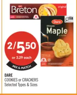 Shoppers Drug Mart DARE COOKIES or CRACKERS offer