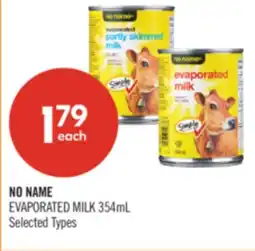 Shoppers Drug Mart NO NAME EVAPORATED MILK offer
