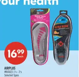Shoppers Drug Mart AIRPLUS INSOLES offer