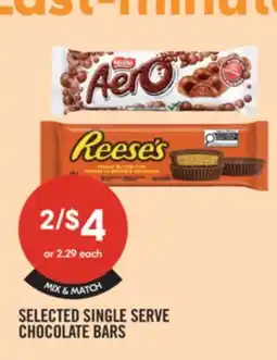Shoppers Drug Mart SELECTED SINGLE SERVE CHOCOLATE BARS offer