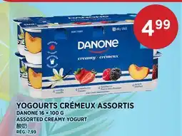 Kim Phat DANONE 16 × 100 G ASSORTED CREAMY YOGURT offer