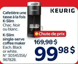 Walmart Keurig K-Slim single-serve coffee maker offer