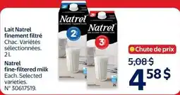 Walmart Natrel fine-filtered milk offer