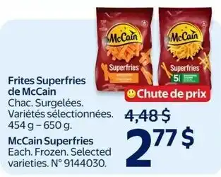 Walmart McCain Superfries offer