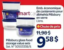 Walmart Pillsbury glass food storage value sets offer