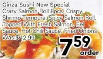Ample Food Market Ginza Sushi New Special offer