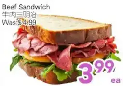 Ample Food Market Beef Sandwich offer