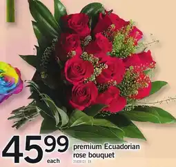 Loblaws premium Ecuadorian rose bouquet offer