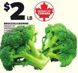 Independent Grocer Broccoli crowns offer