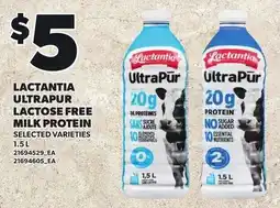 Loblaws Lactantia ultrapur lactose free milk protein offer
