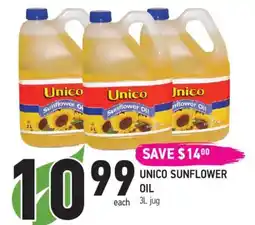 Coppa's Fresh Market Unico sunflower oil offer