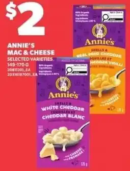 Independent Grocer Annie's mac & cheese offer