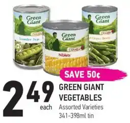 Coppa's Fresh Market Green giant vegetables offer