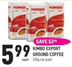 Coppa's Fresh Market Kimbo export ground coffee offer