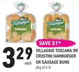 Coppa's Fresh Market Villaggio toscana or crustini hamburger each or sausage buns offer