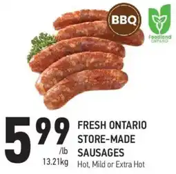 Coppa's Fresh Market Fresh ontario store-made sausages offer