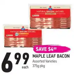 Coppa's Fresh Market Maple leaf bacon offer