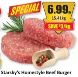 Starsky Starsky's Homestyle Beef Burger offer