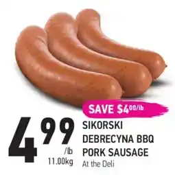 Coppa's Fresh Market Sikorski debrecyna BBQ pork sausage offer
