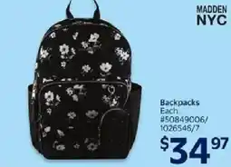 Walmart MADDEN NYC Backpacks offer