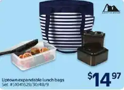 Walmart Uptown expandable lunch bags Set offer