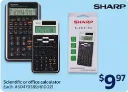 Walmart SHARP Scientific or office calculator offer