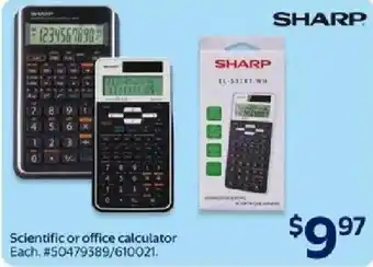 SHARP Scientific or office calculator