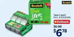 Walmart Scotch Tape offer