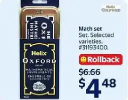 Walmart Math set Set offer