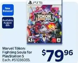 Walmart PS5 Marvel Tōkon: Fighting Souls for PlayStation 5 offer