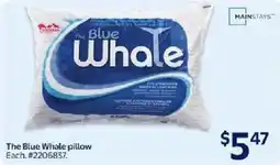 Walmart MAINSTAYS The Blue Whale pillow offer