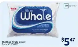 Walmart MAINSTAYS The Blue Whale pillow offer