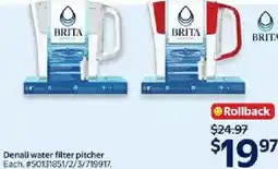 Walmart BRITA Denali water filter pitcher offer